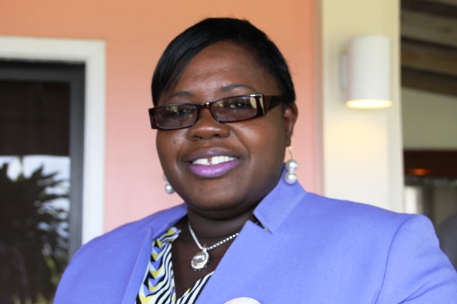 Hon. Hazel Brandy-Williams, Junior Minister in the Ministry of Social Development on Nevis at the Sub-Regional Women’s Forum on the SDGs hosted by the Ministry of Social Development in the Nevis Island Administration in collaboration with the Commonwealth Women Parliamentarians and supported by the Organisation of American States at the Mount Nevis Hotel on March 22, 2017